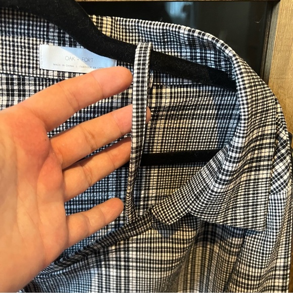 Oak + Fort asymmetrical collared shirt - Picture 4 of 7